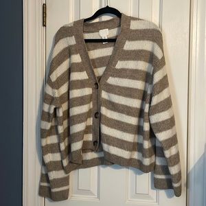 H&M Striped Cardigan